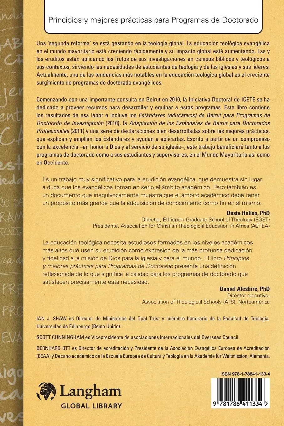 Rückseite: 9781786411334 | Principios y mejores prácticas para Programas de Doctorado | Buch
