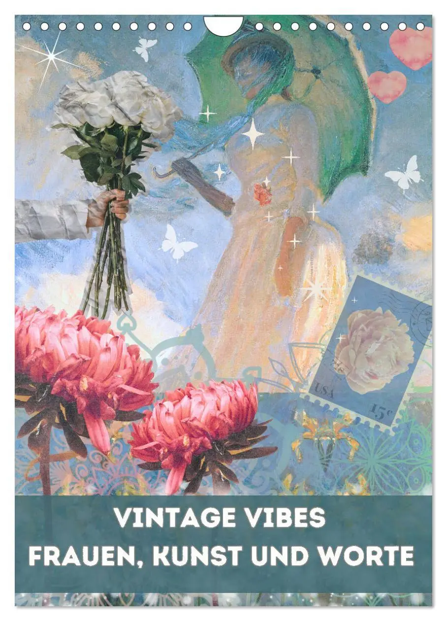 Cover: 9783516241334 | Vintage Vibes - Frauen, Kunst und Worte (Wandkalender 2026 DIN A4...