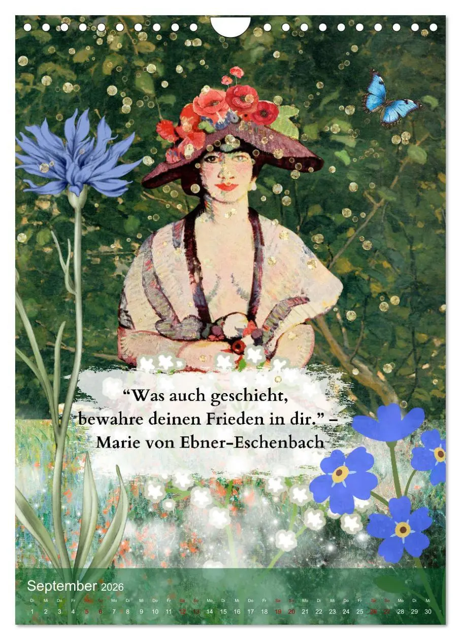 Bild: 9783516241334 | Vintage Vibes - Frauen, Kunst und Worte (Wandkalender 2026 DIN A4...