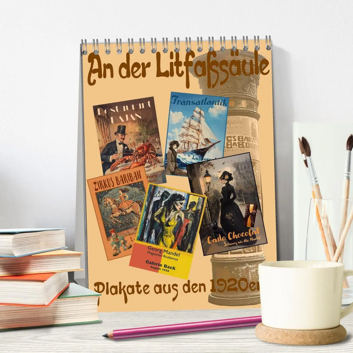 Bild: 9783516621334 | An der Litfaßsäule (Tischkalender 2026 DIN A5 hoch), CALVENDO...