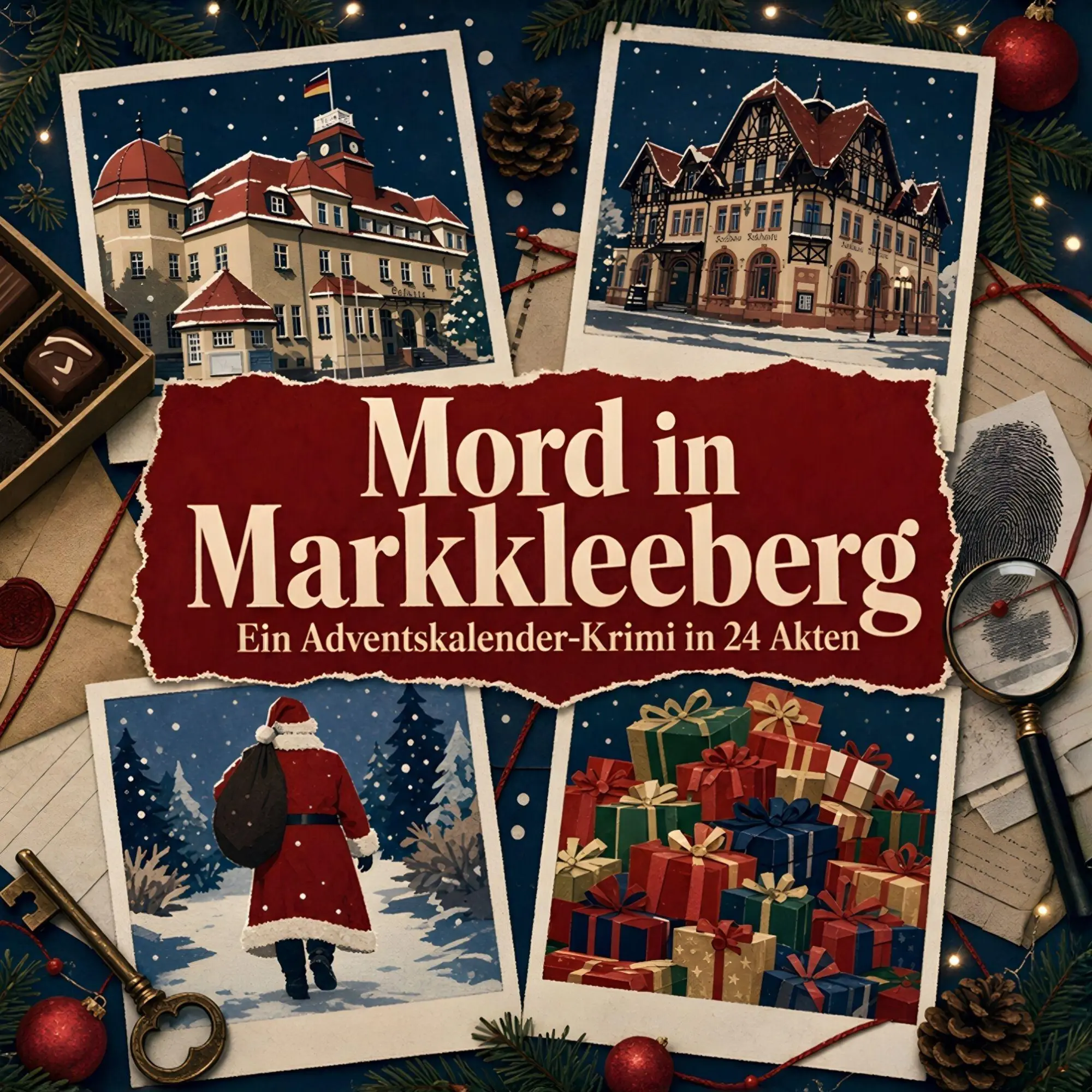 Cover: 9783696121334 | Mord in Markkleeberg | Ein Adventskalender-Krimi in 24 Akten | Buch