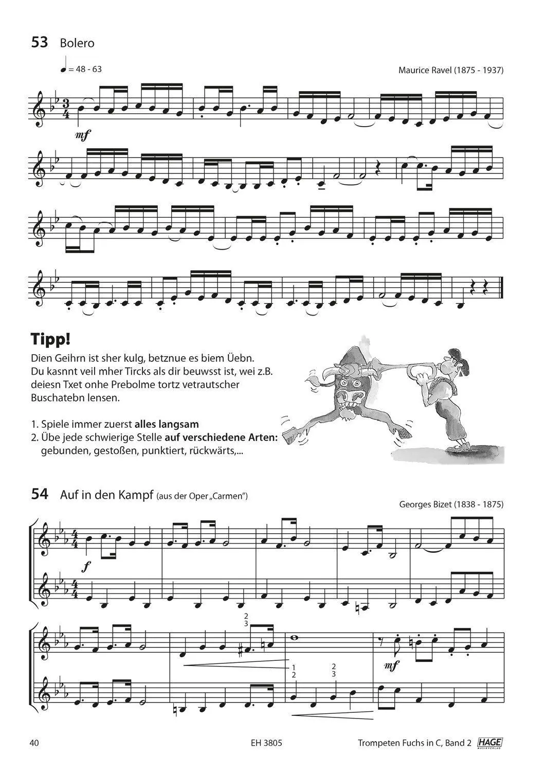 Bild: 9783866261334 | Trompeten Fuchs 2, Ausgabe in C für Posaunenchor | Stefan Dünser