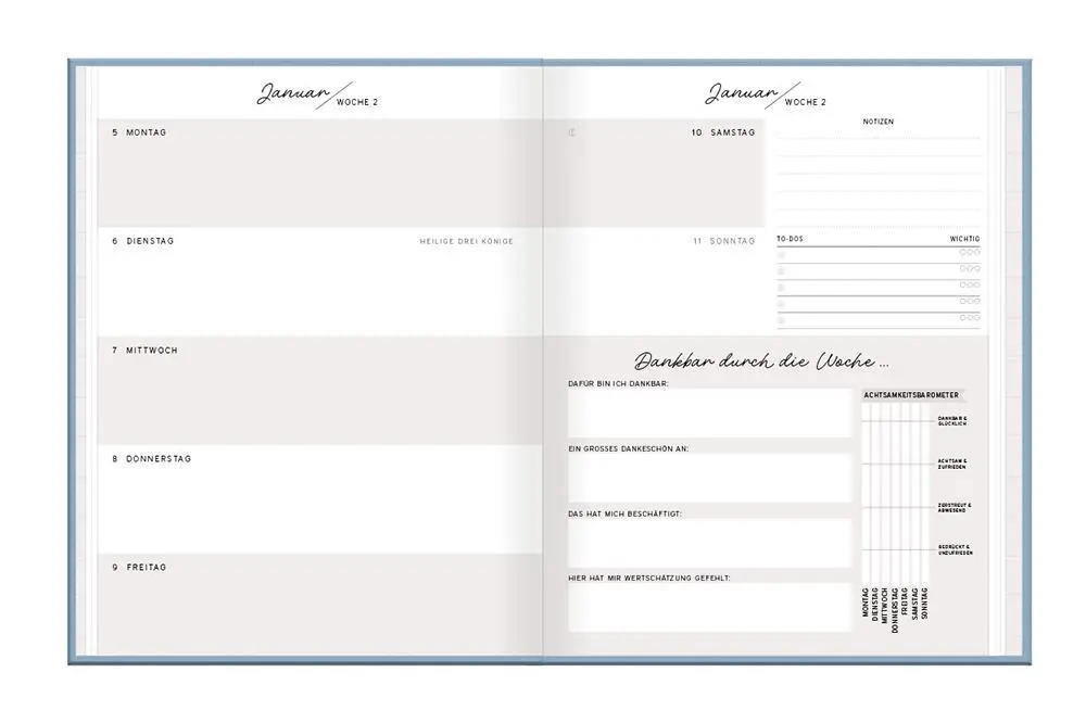 Bild: 9783986361334 | Lady-Terminplaner 2026 Dankbarkeits-Planer | Terminplaner Softcover