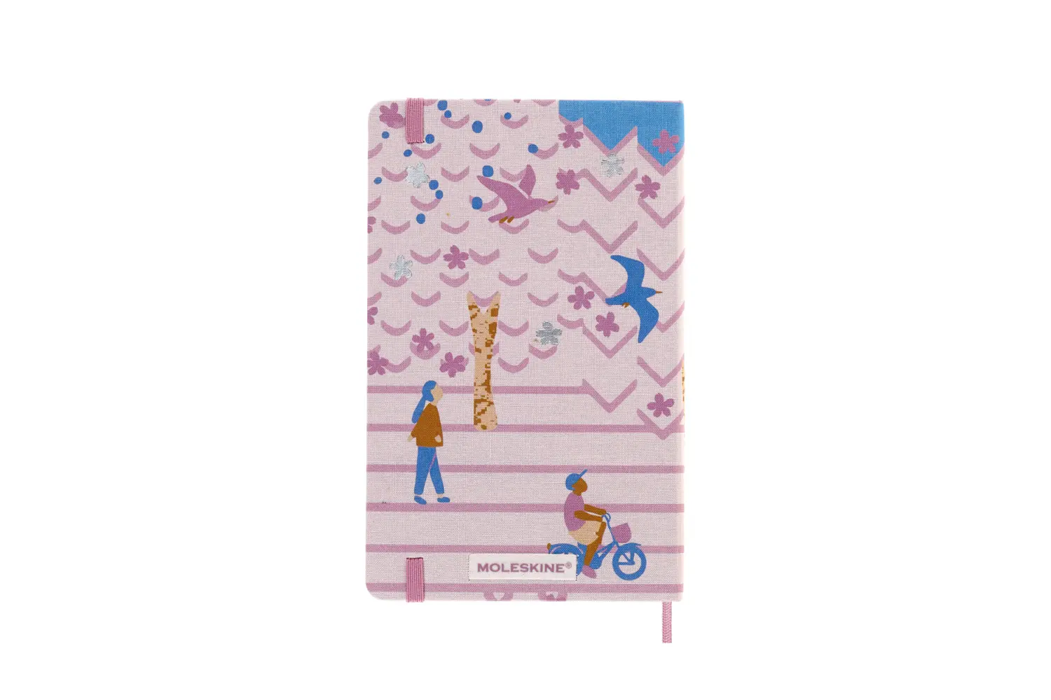 Bild: 8056598851434 | Moleskine Notizbuch - Sakura Large/A5, Liniert, Stoffeinband, Fahrrad