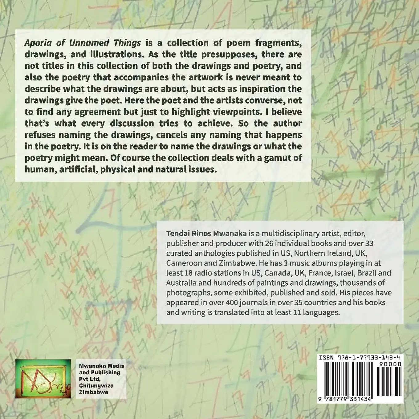 Rückseite: 9781779331434 | The Aporia of Unnamed Things | Tendai Rinos Mwanaka | Taschenbuch