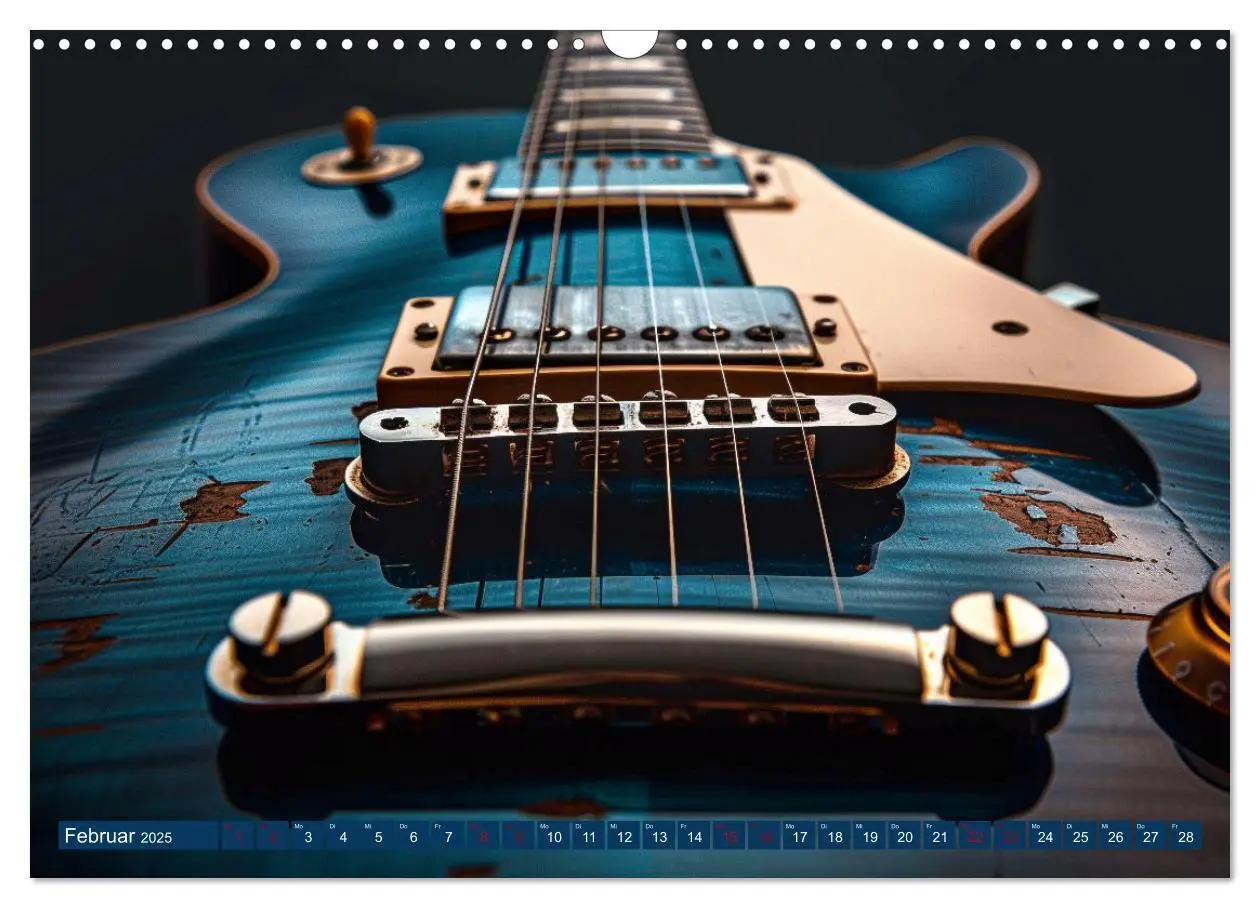 Bild: 9783457141434 | Wegbegleiter Gitarre (Wandkalender 2025 DIN A3 quer), CALVENDO...