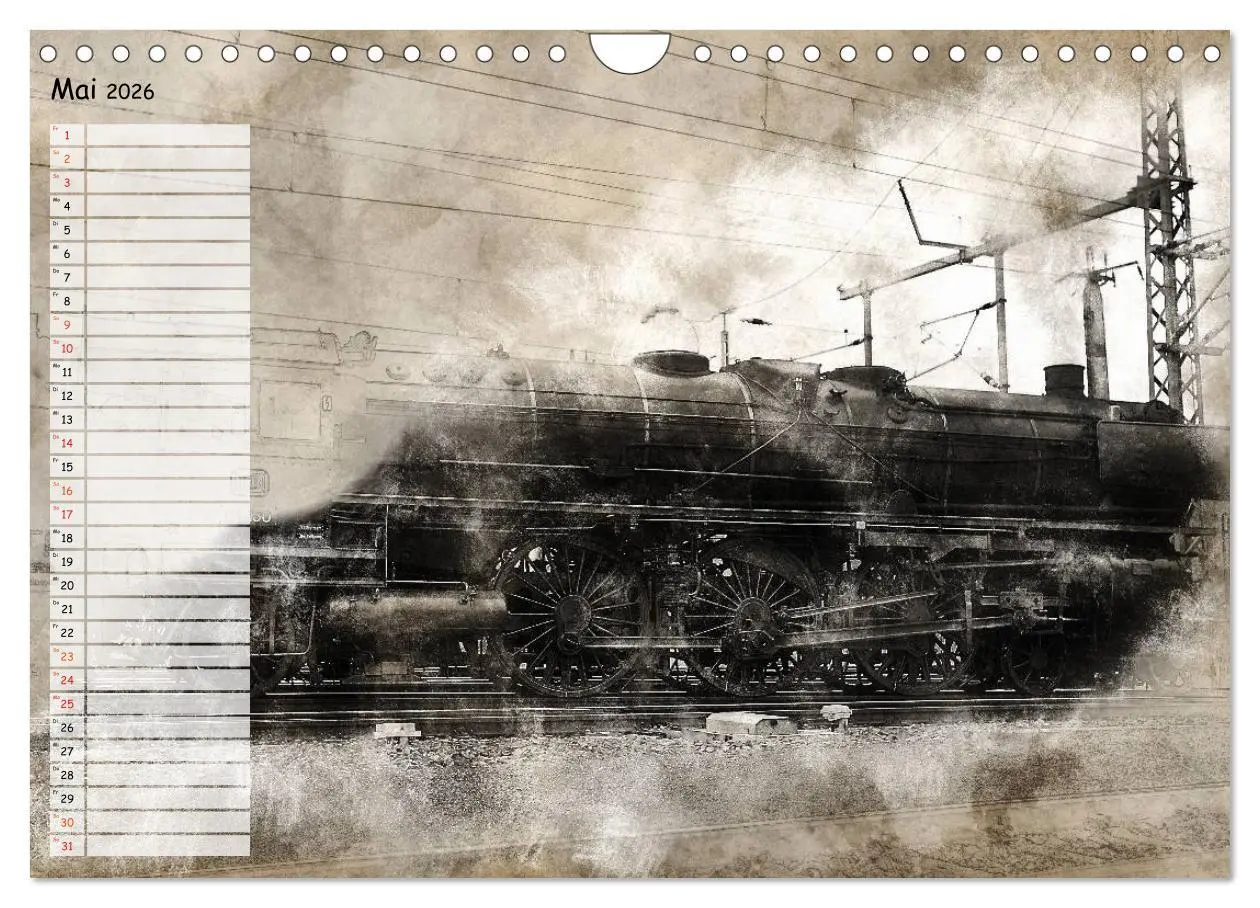 Bild: 9783457901434 | Dampflok Impressionen (Wandkalender 2026 DIN A4 quer), CALVENDO...