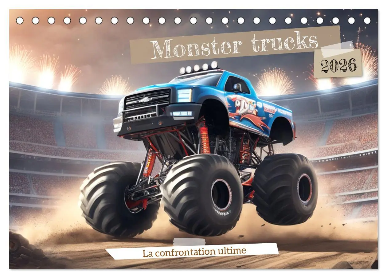 Cover: 9783516541434 | Monster trucks La confrontation ultime (Calendrier de bureau 2026...