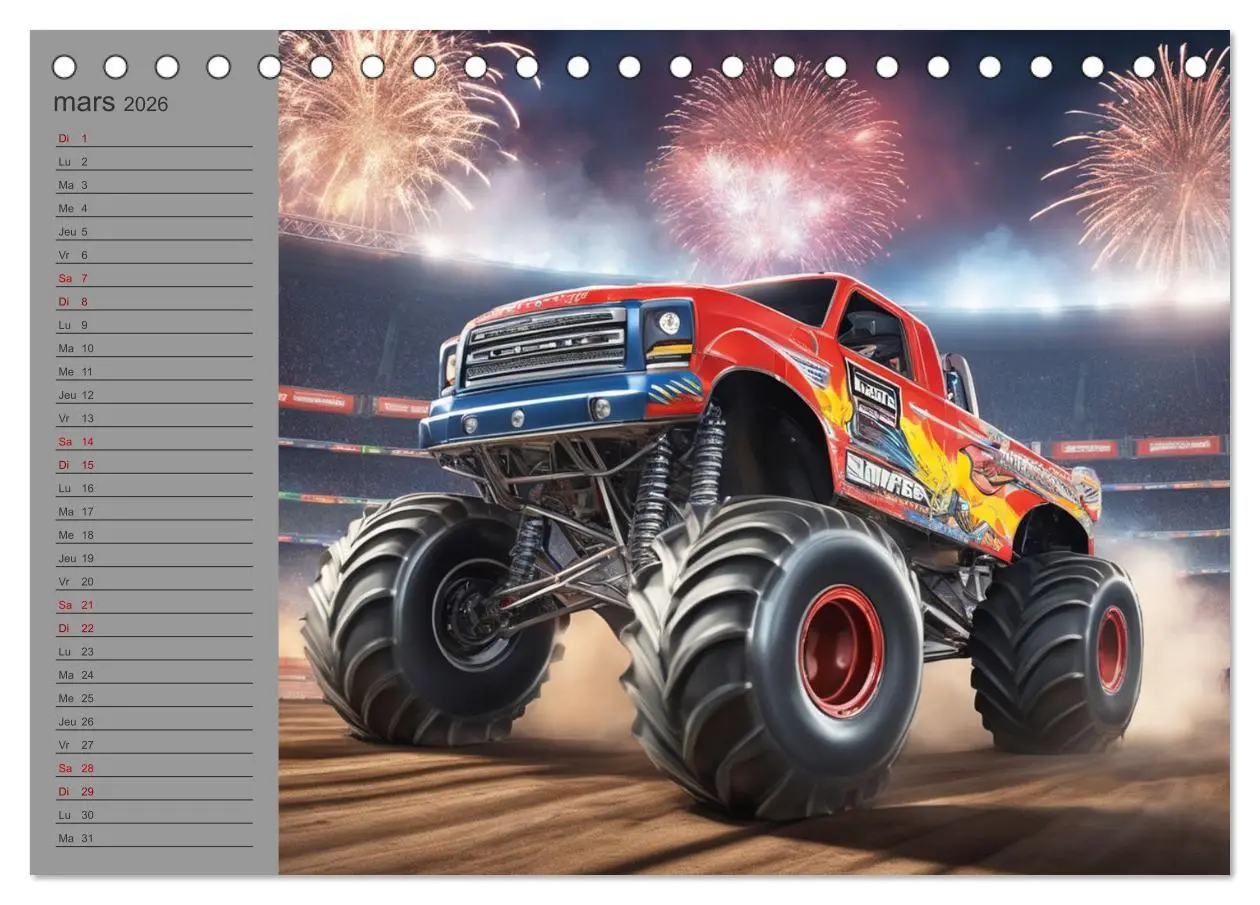 Bild: 9783516541434 | Monster trucks La confrontation ultime (Calendrier de bureau 2026...