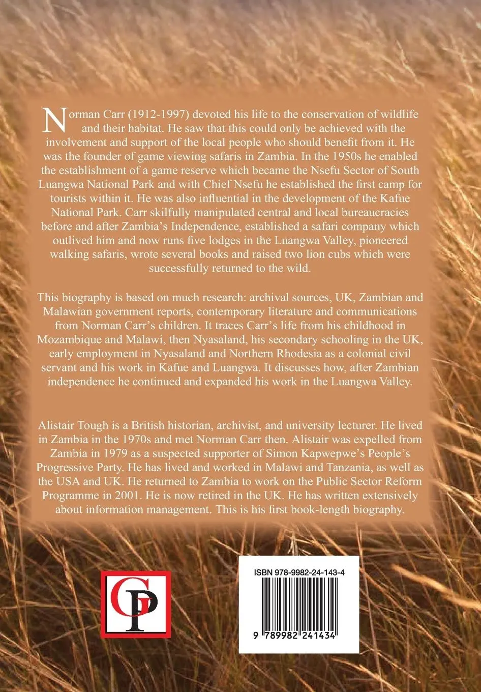 Rückseite: 9789982241434 | Norman Carr | Pioneer of Community-based Wildlife Conservation | Tough