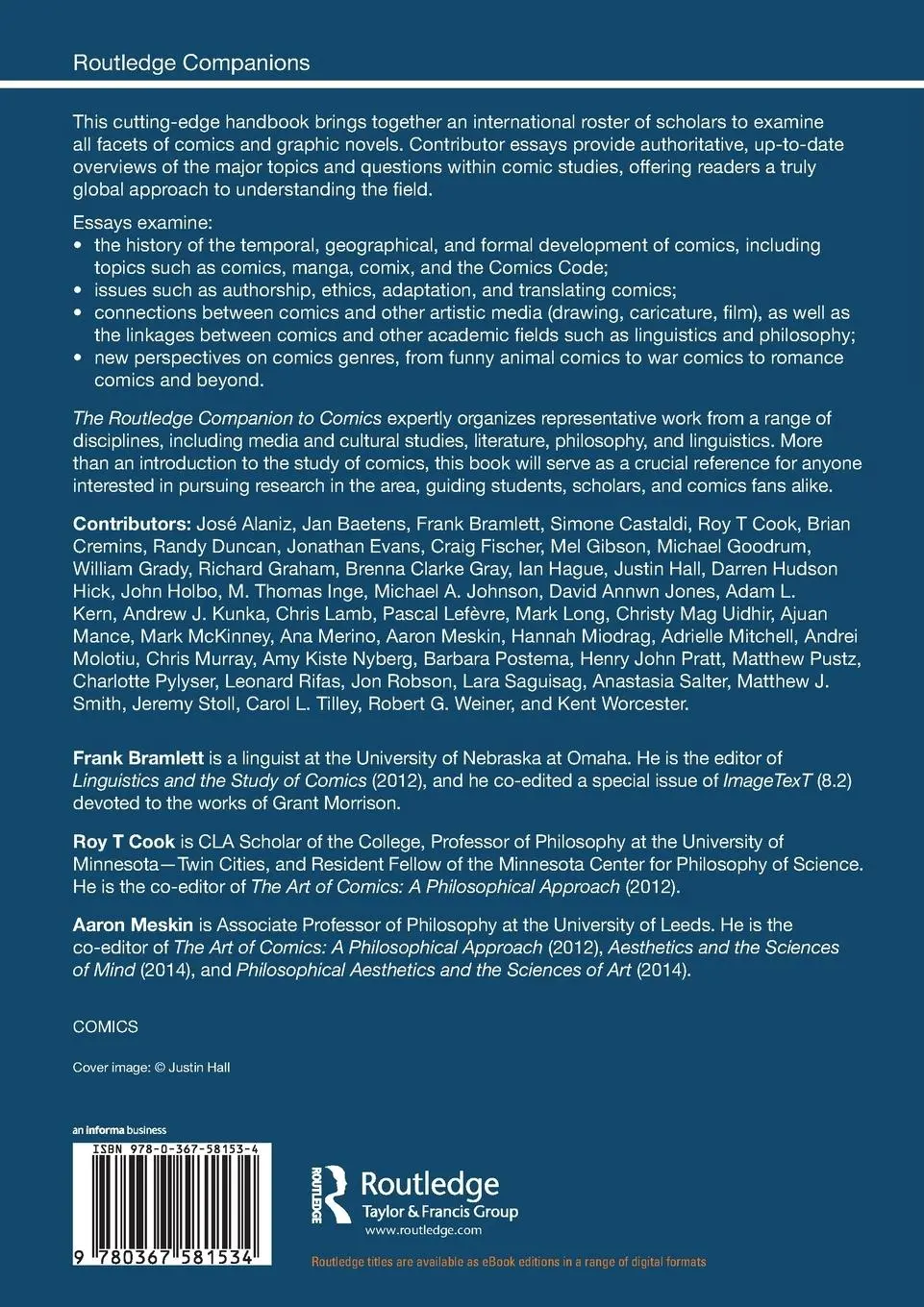 Rückseite: 9780367581534 | The Routledge Companion to Comics | Frank Bramlett (u. a.) | Buch