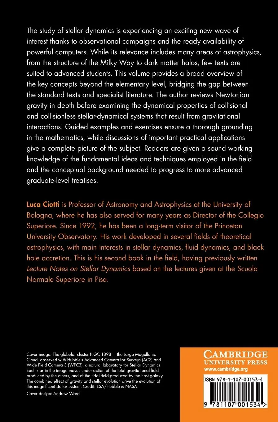 Rückseite: 9781107001534 | Introduction to Stellar Dynamics | Luca Ciotti | Buch | Gebunden