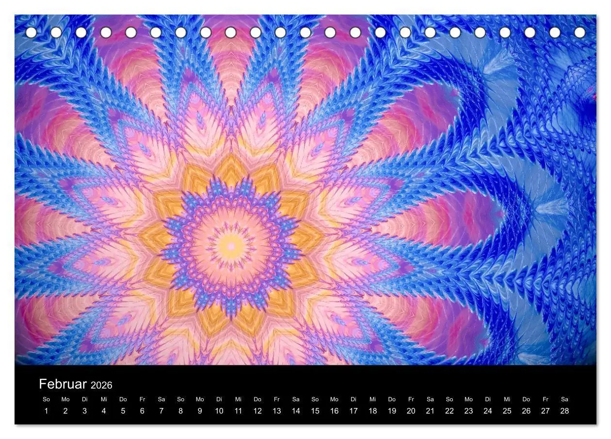 Bild: 9783457751534 | mandala-art (Tischkalender 2026 DIN A5 quer), CALVENDO Monatskalender