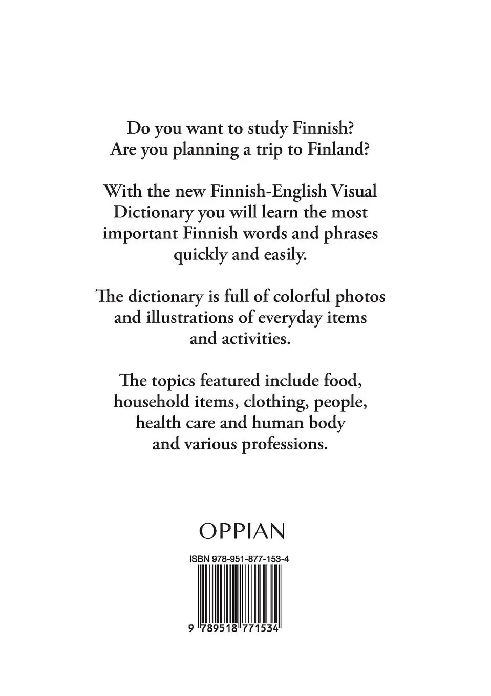 Rückseite: 9789518771534 | Finnish-English Visual Dictionary | Tuomas Kilpi | Taschenbuch | 2020
