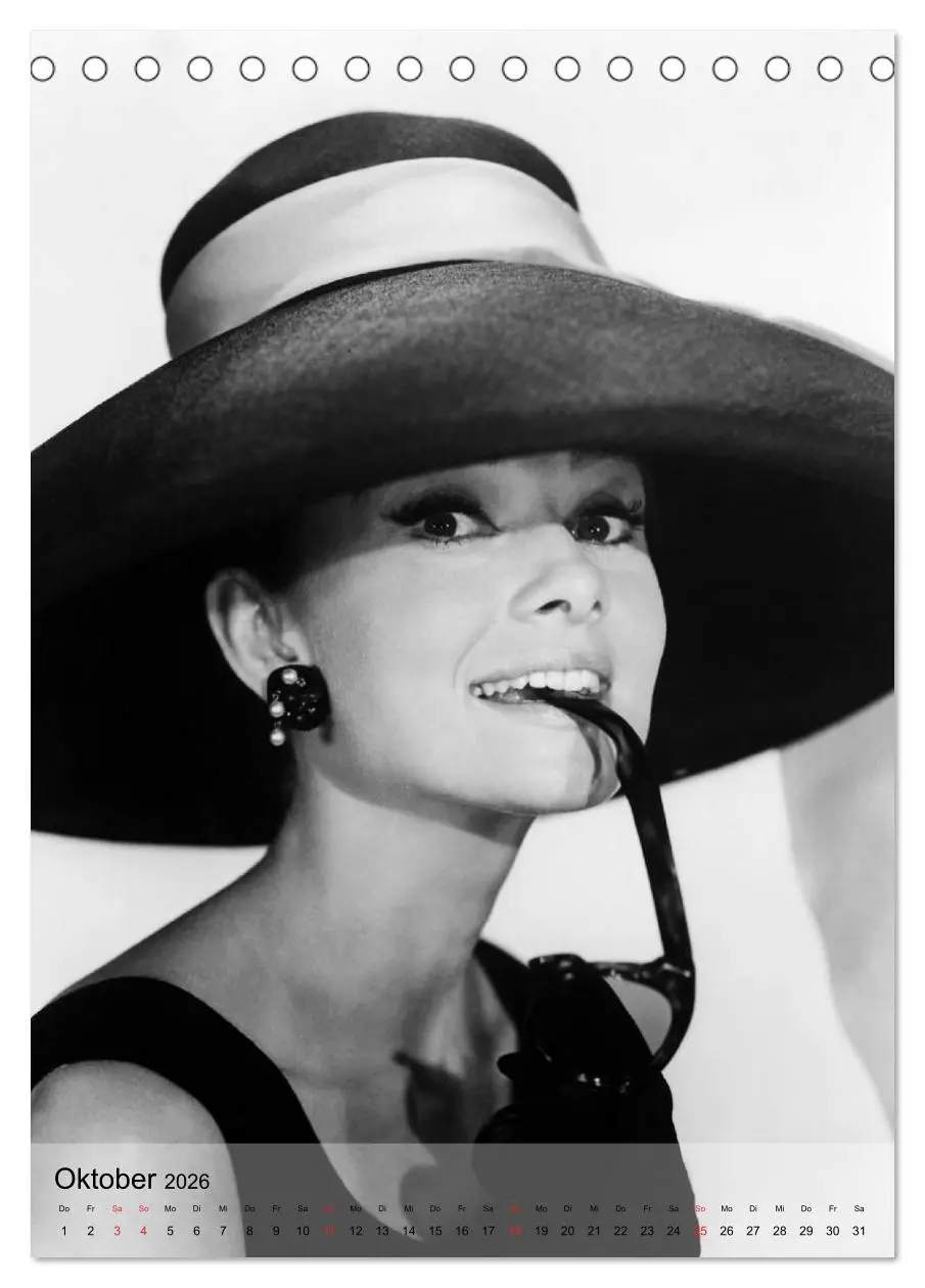 Bild: 9783516451634 | Hollywood-Diva - Audrey Hepburn (Tischkalender 2026 DIN A5 hoch),...