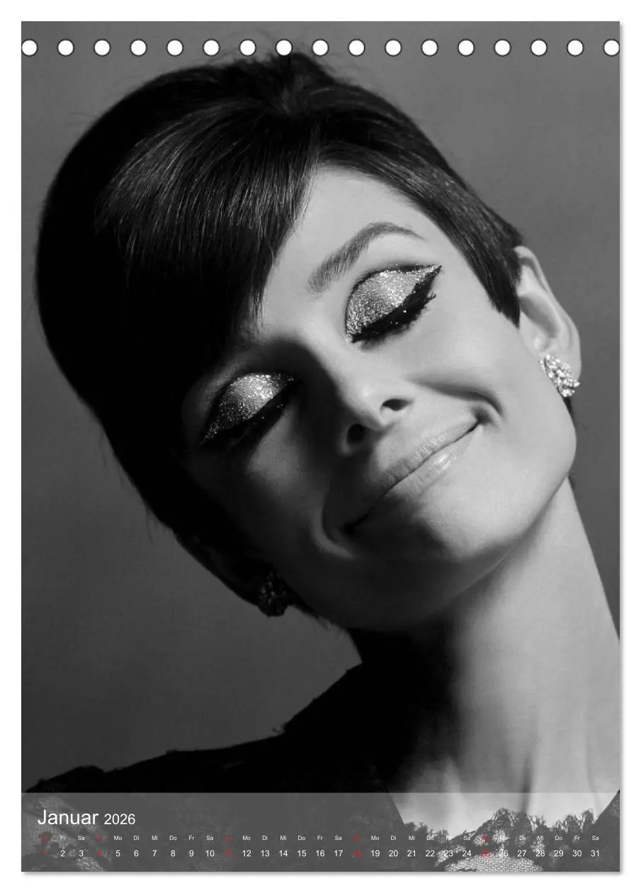 Bild: 9783516451634 | Hollywood-Diva - Audrey Hepburn (Tischkalender 2026 DIN A5 hoch),...