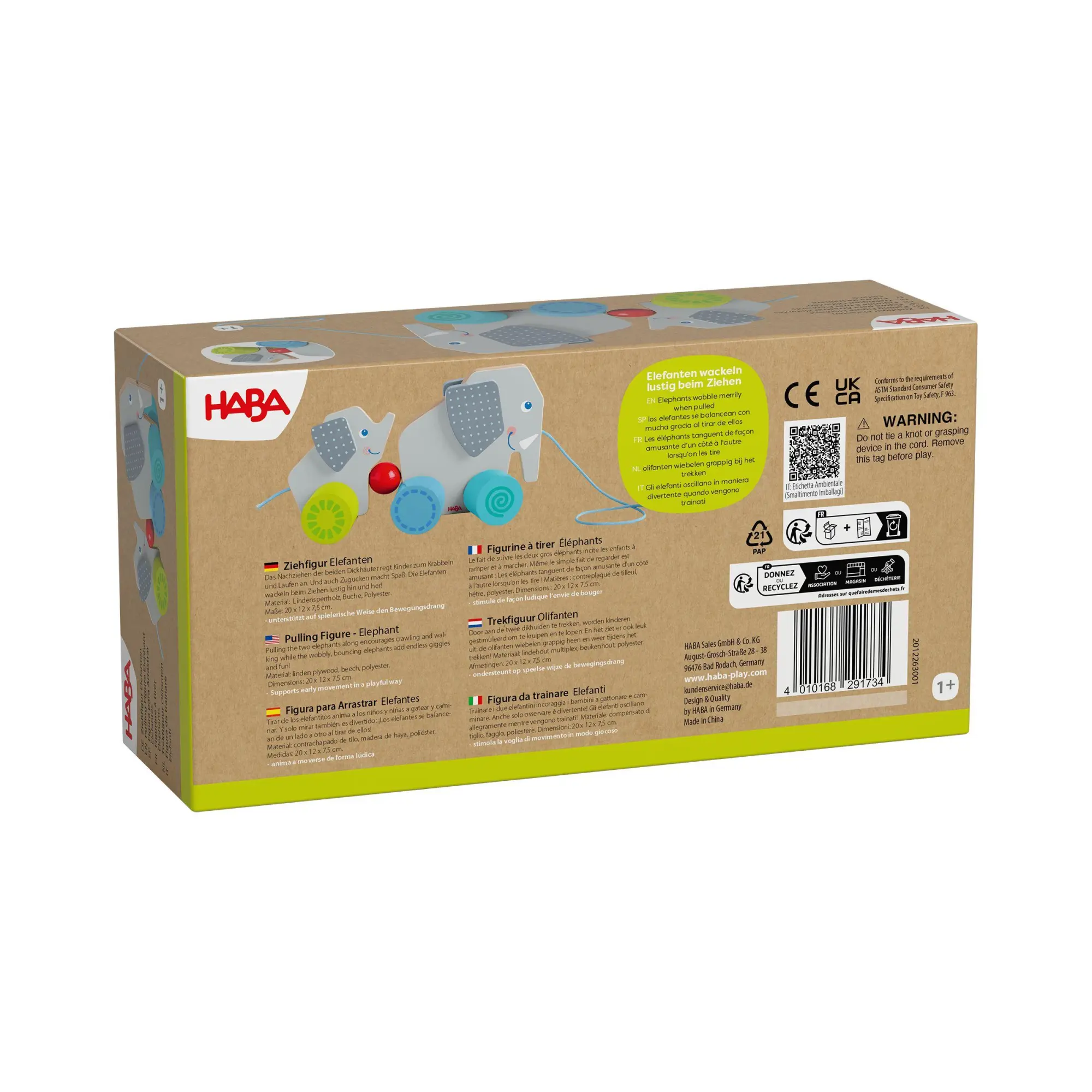 Bild: 4010168291734 | Ziehfigur Elefanten | Deutsch | 2026 | HABA Sales GmbH &amp; Co.KG