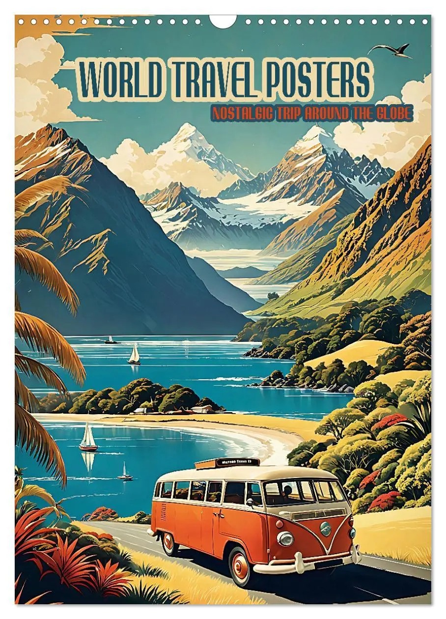 Cover: 9783457281734 | World Travel Posters - Nostalgic Trip Around the Globe (Wall...