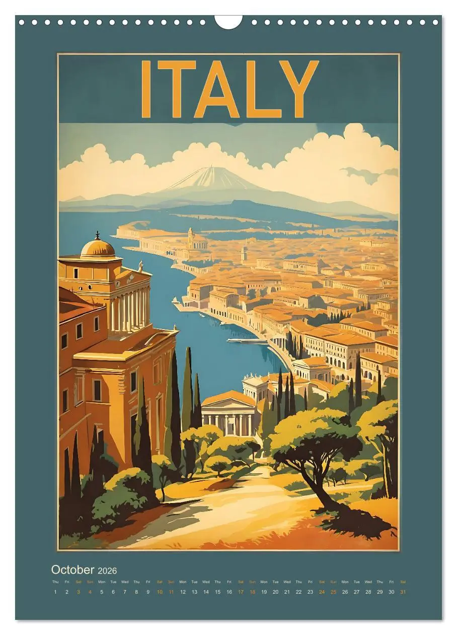 Bild: 9783457281734 | World Travel Posters - Nostalgic Trip Around the Globe (Wall...