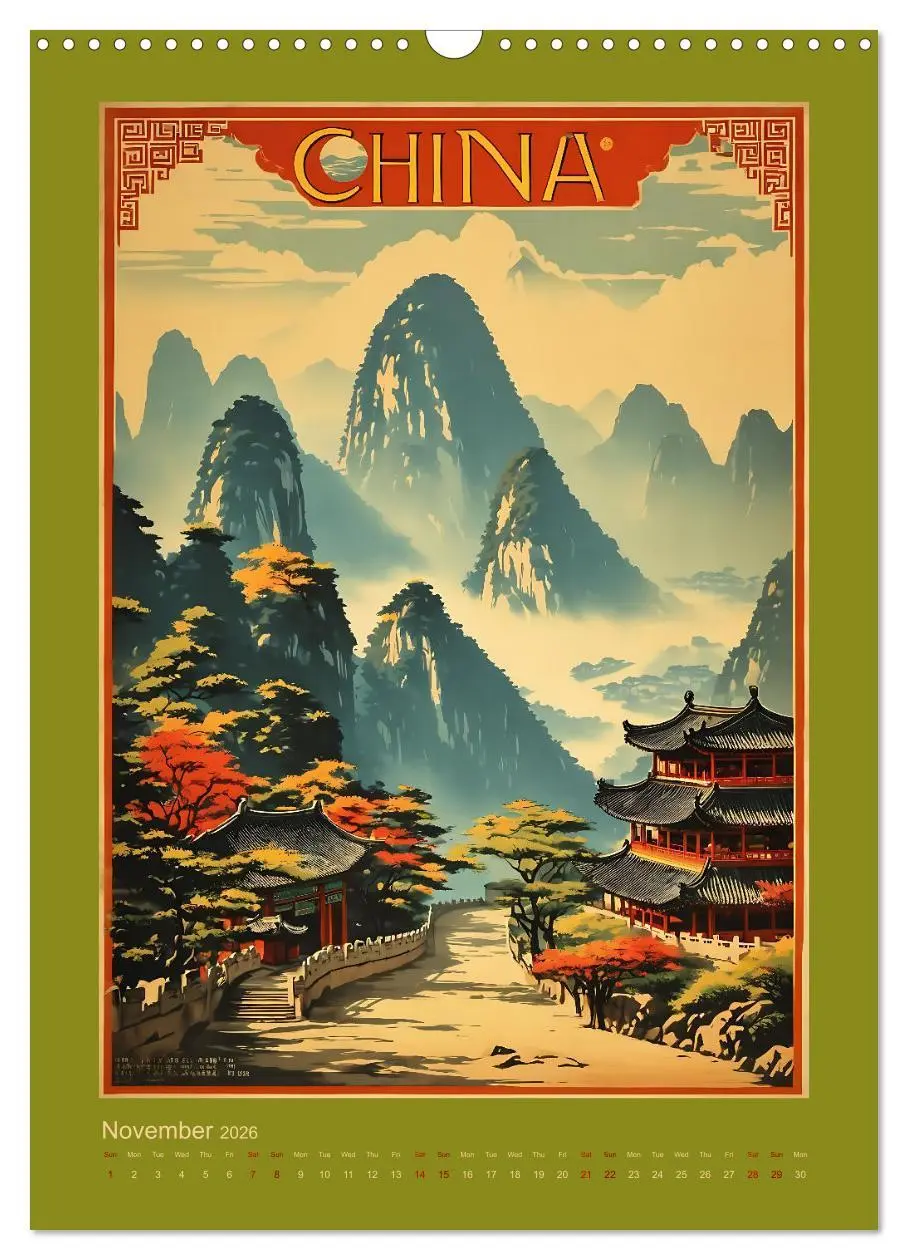 Bild: 9783457281734 | World Travel Posters - Nostalgic Trip Around the Globe (Wall...