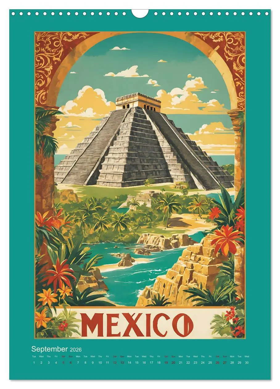 Bild: 9783457281734 | World Travel Posters - Nostalgic Trip Around the Globe (Wall...