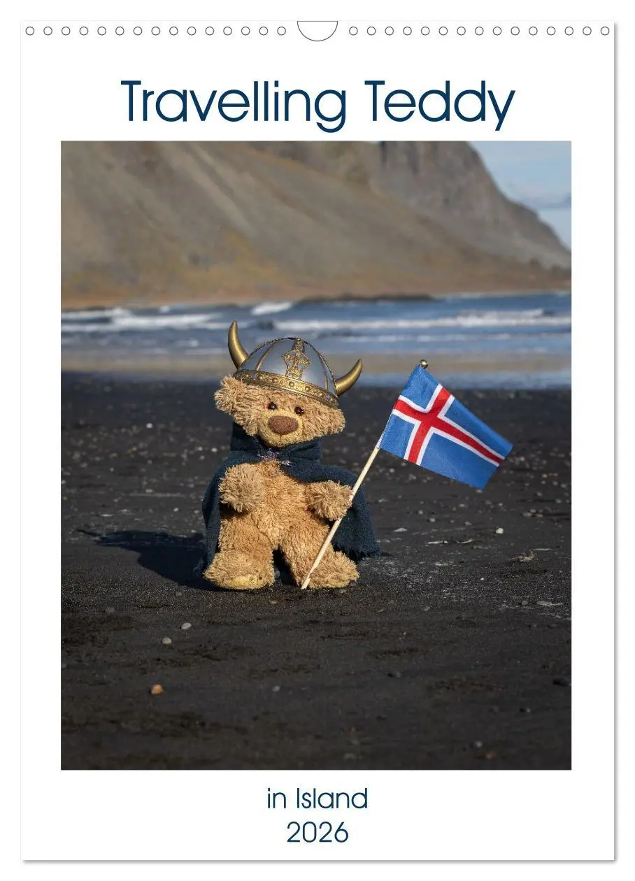 Cover: 9783516371734 | Travelling Teddy in Island (Wandkalender 2026 DIN A3 hoch),...