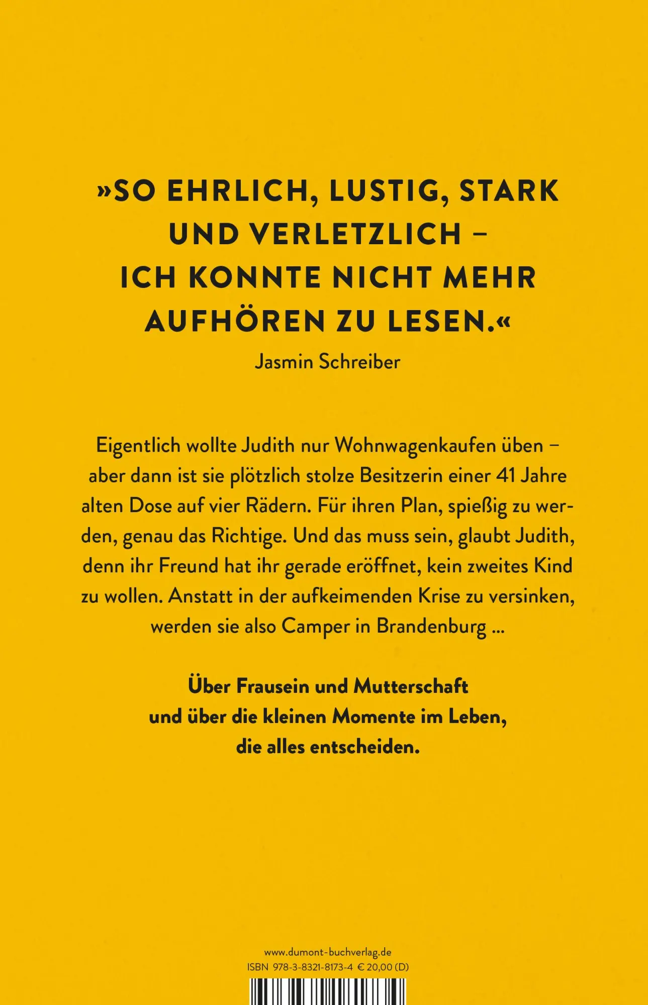 Rückseite: 9783832181734 | Prima Aussicht | Judith Poznan | Buch | 192 S. | Deutsch | 2021