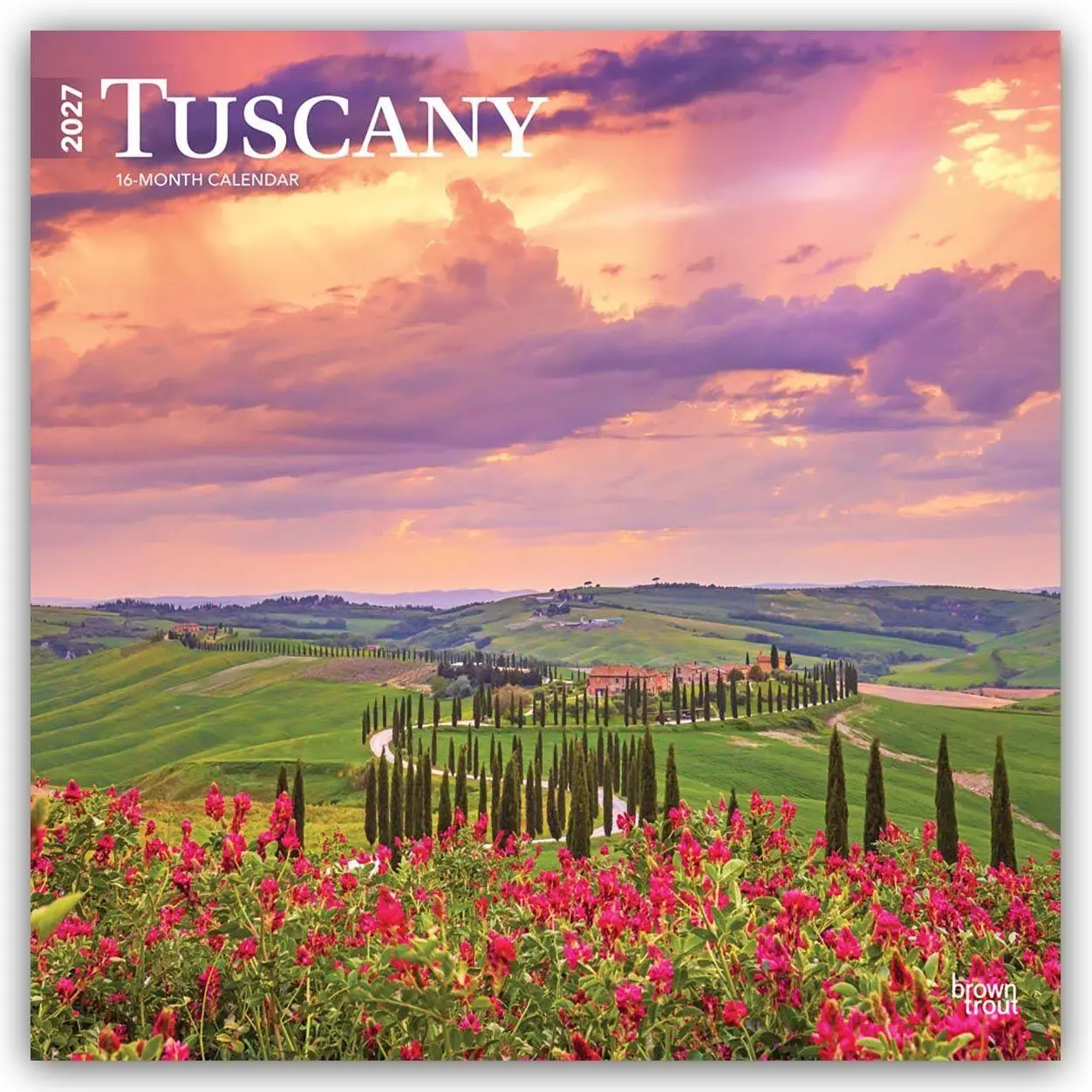 Cover: 9798330711734 | Tuscany 2027 12 X 24 Inch (Hanging) Monthly Square Wall Calendar...