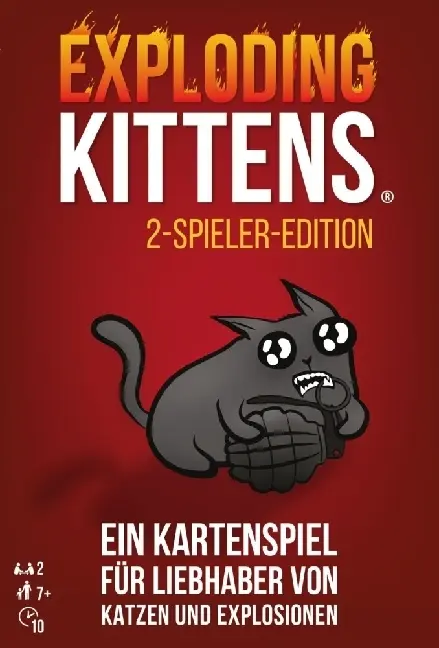Cover: 810083041834 | Exploding Kittens 2-Spieler-Edition (Spiel) | Elan Lee (u. a.) | Spiel