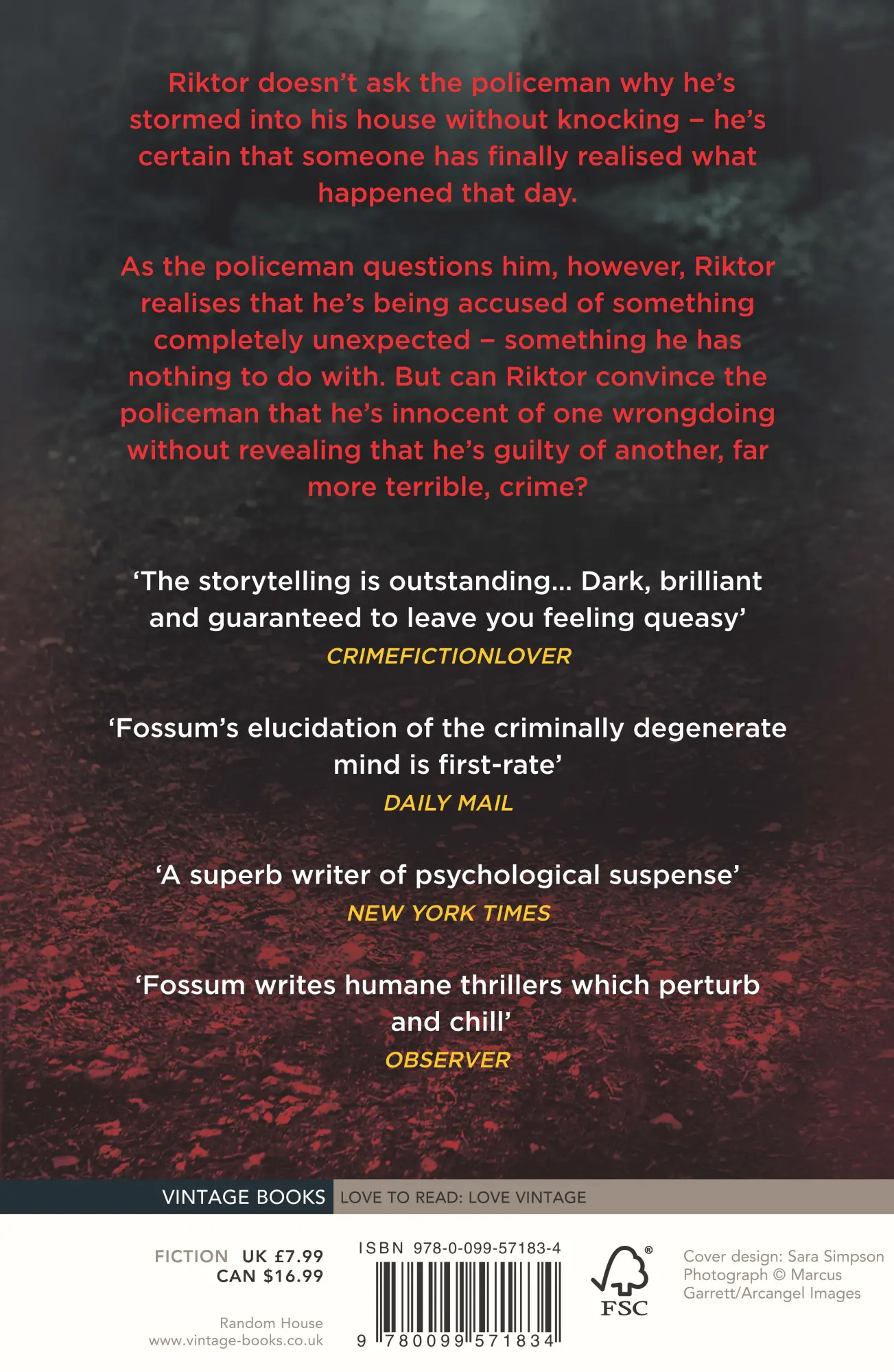 Rückseite: 9780099571834 | I Can See in the Dark | Karin Fossum | Taschenbuch | 250 S. | Englisch