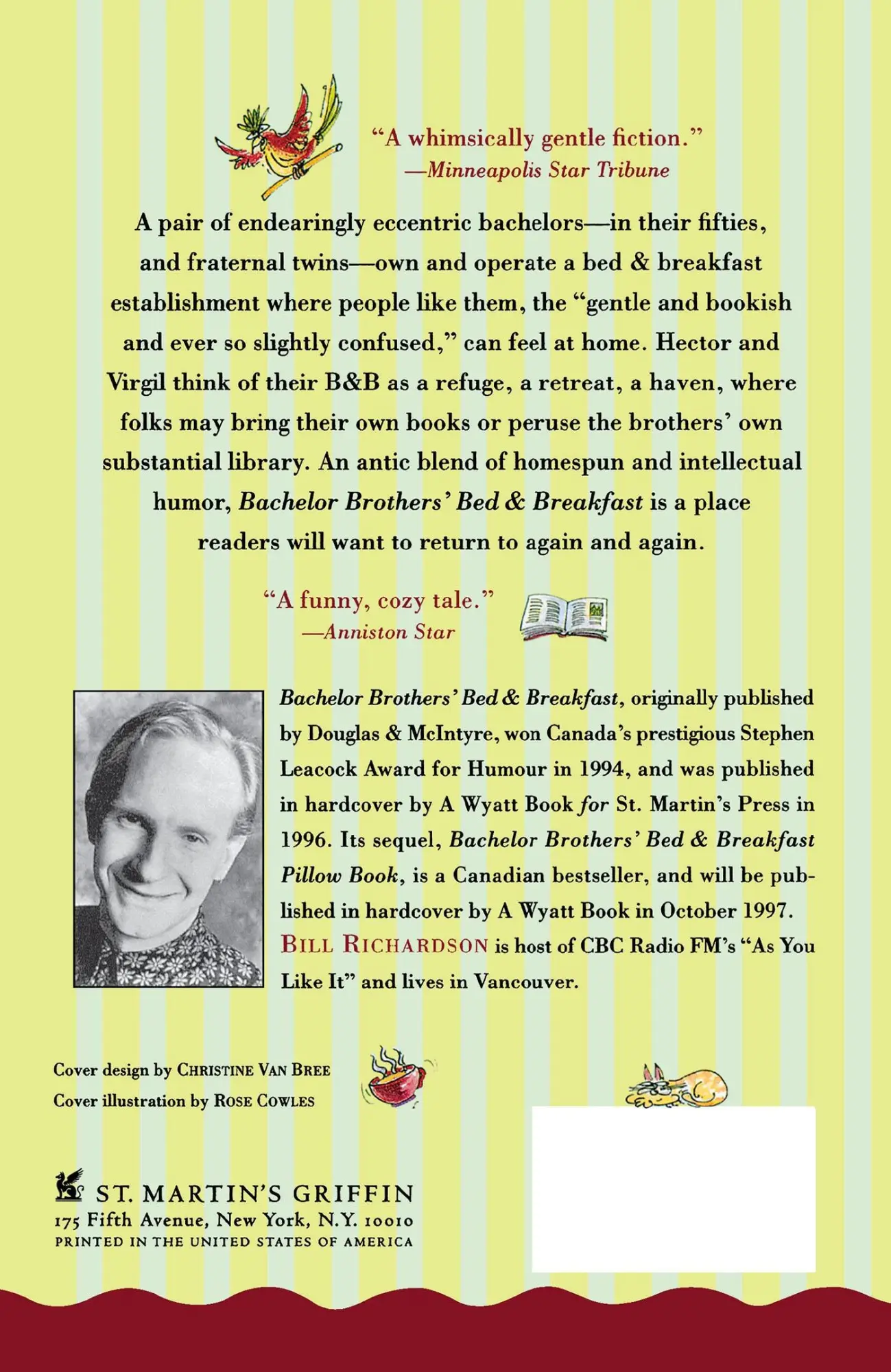 Rückseite: 9780312171834 | Bachelor Brother's Bed and Breakfast | Barney Hoskyns (u. a.) | Buch