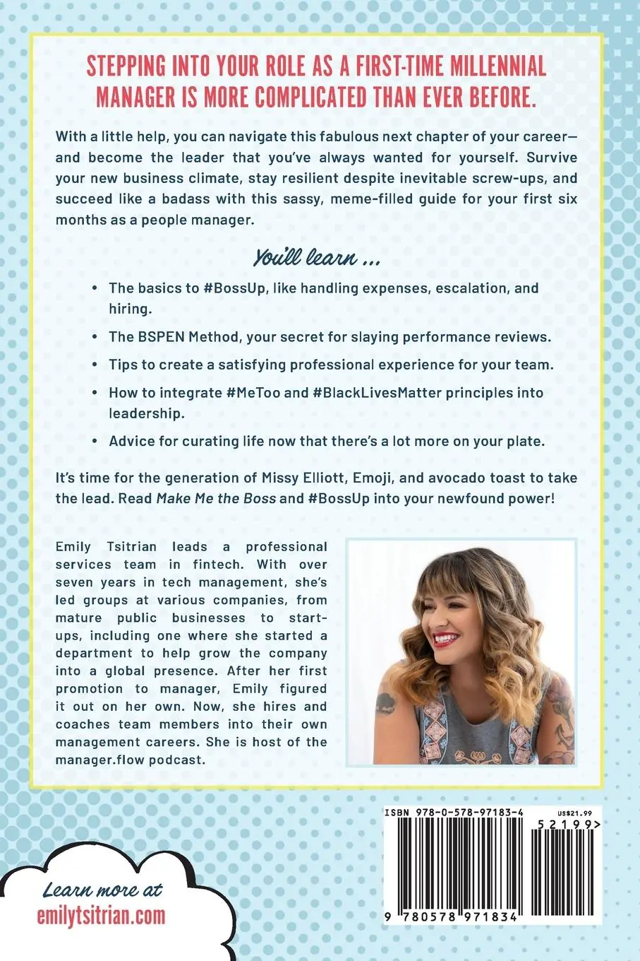 Rückseite: 9780578971834 | Make Me the Boss | Emily Tsitrian | Taschenbuch | Englisch | 2022