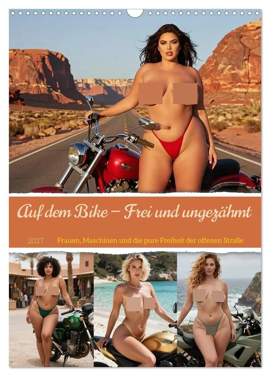 Cover: 9783516811834 | Auf dem Bike - Frei und ungezähmt (Wandkalender 2027 DIN A3 hoch),...