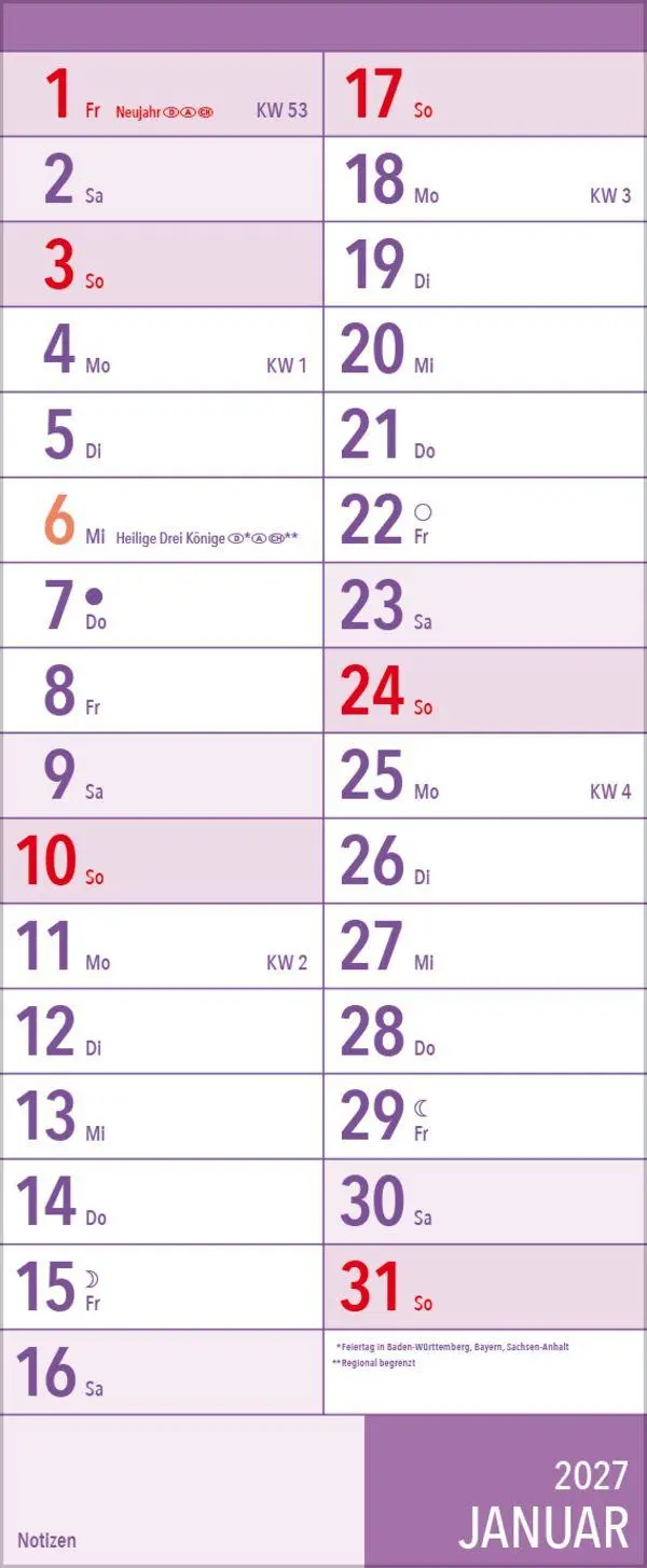 Bild: 9783819301834 | XL Planer Großdruck 2027 | Verlag Korsch | Kalender | 12 S. | Deutsch