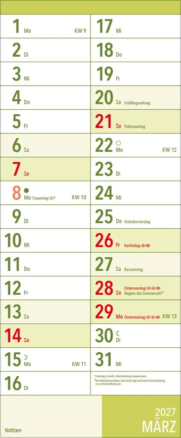 Bild: 9783819301834 | XL Planer Großdruck 2027 | Verlag Korsch | Kalender | 12 S. | Deutsch