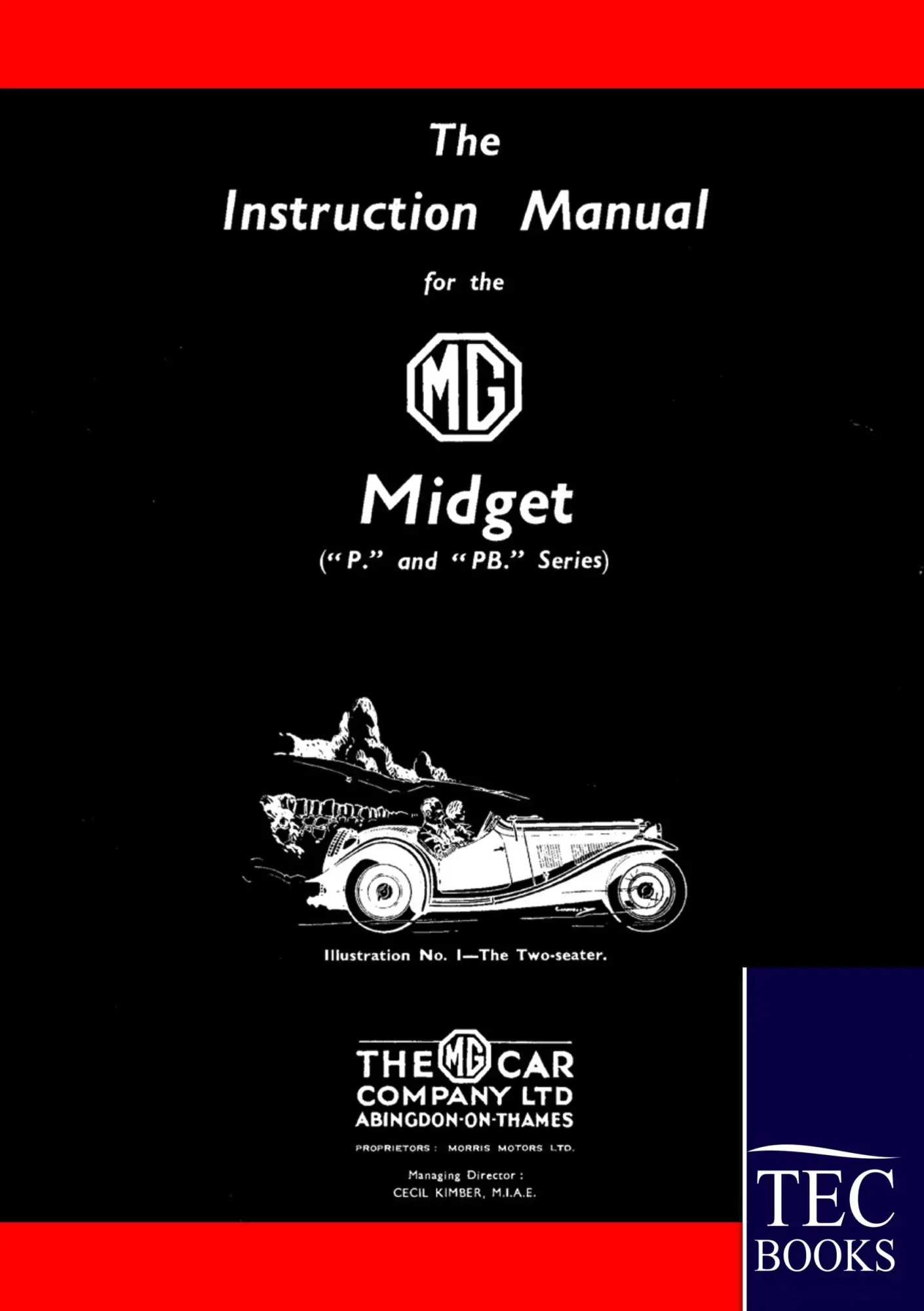 Cover: 9783861951834 | Instruction Manual for the MG Midget (P/PB Series) | Anonym Anonym