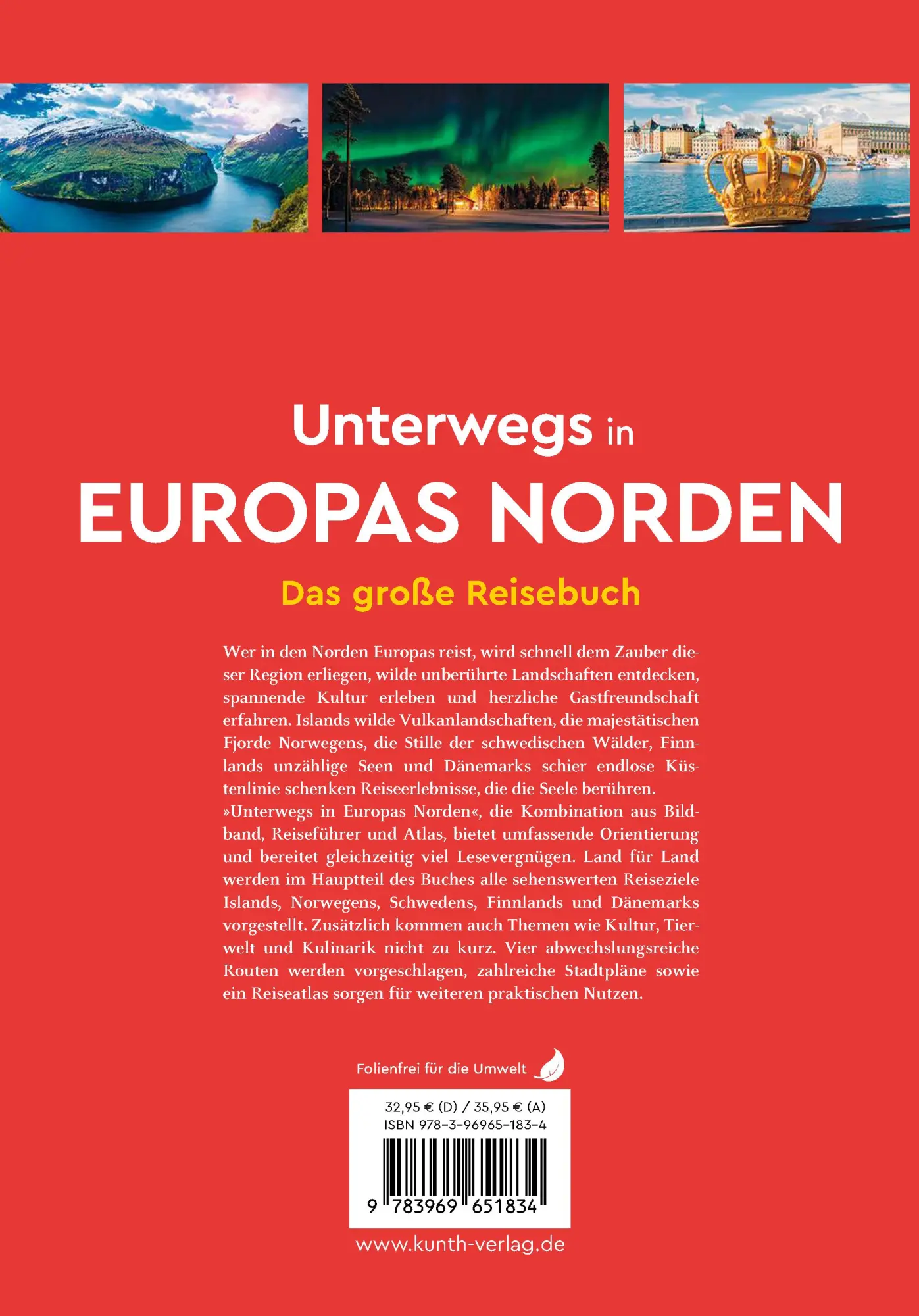 Rückseite: 9783969651834 | KUNTH Unterwegs in Europas Norden | Das große Reisebuch | Kunth Verlag