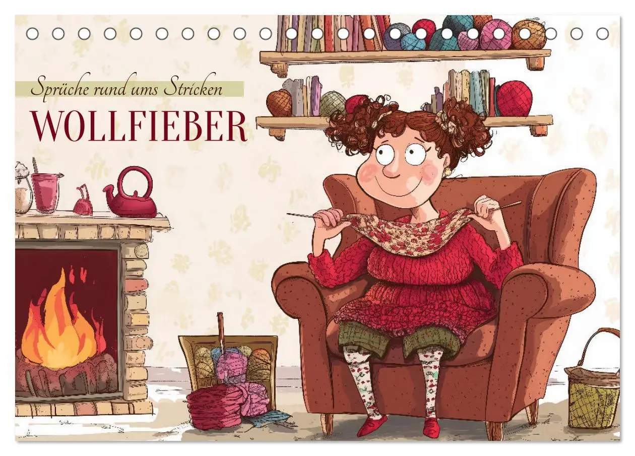 Cover: 9783457261934 | Wollfieber (Tischkalender 2026 DIN A5 quer), CALVENDO Monatskalender