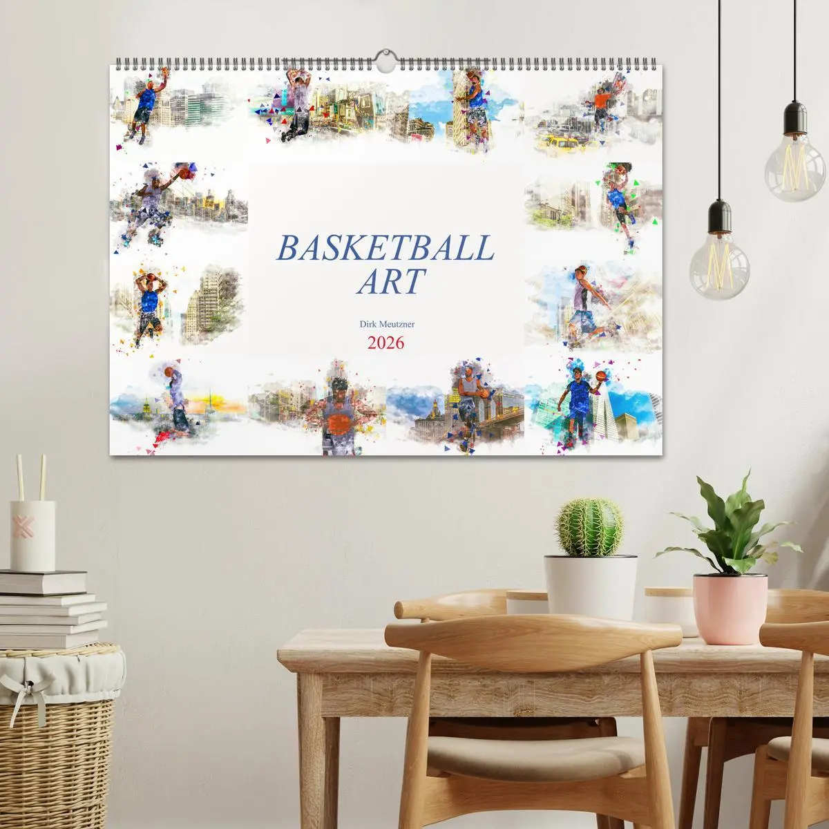 Bild: 9783457881934 | Basketball Art (Wandkalender 2026 DIN A2 quer), CALVENDO...