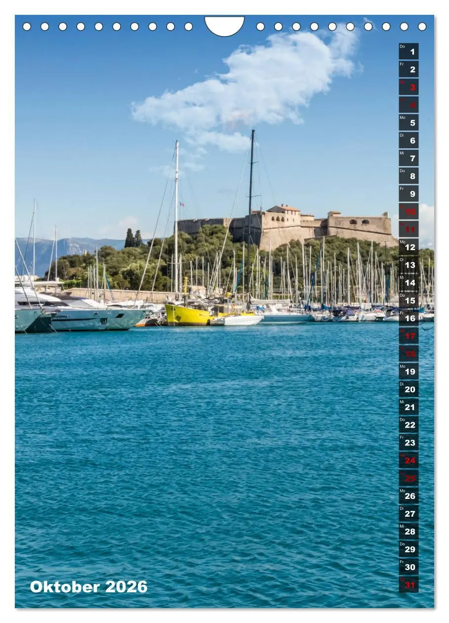 Bild: 9783516421934 | CÔTE D'AZUR Idyllische Orte (Wandkalender 2026 DIN A4 hoch),...