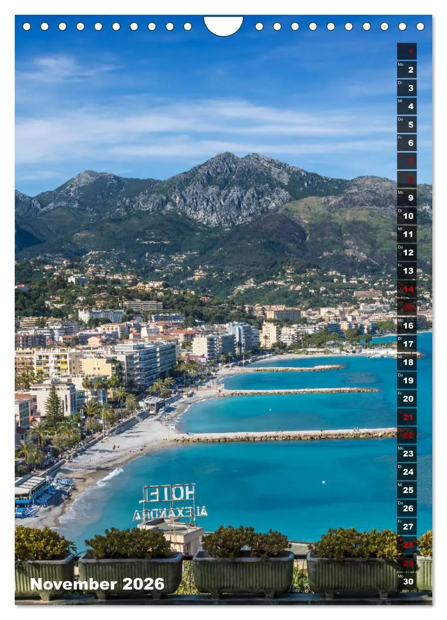 Bild: 9783516421934 | CÔTE D'AZUR Idyllische Orte (Wandkalender 2026 DIN A4 hoch),...