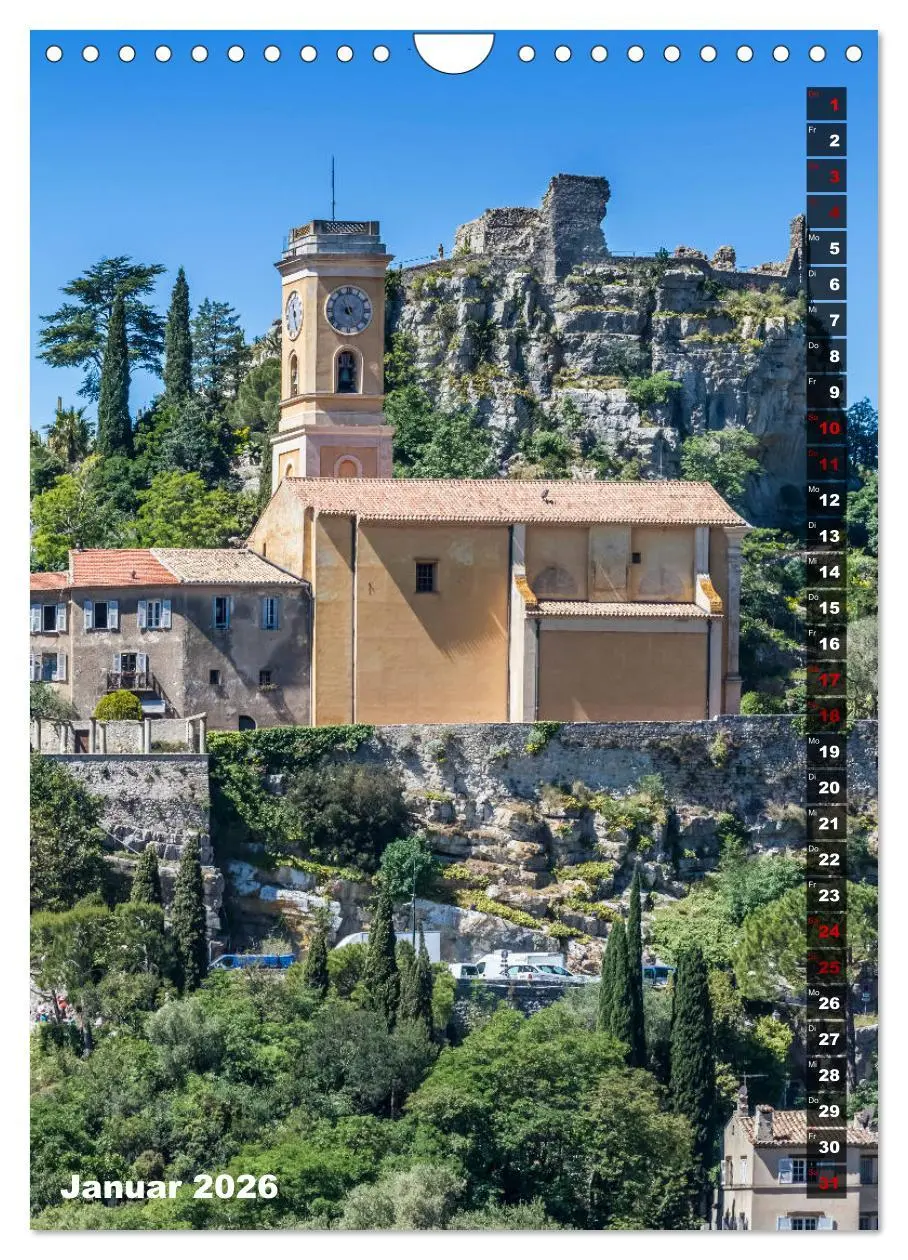 Bild: 9783516421934 | CÔTE D'AZUR Idyllische Orte (Wandkalender 2026 DIN A4 hoch),...