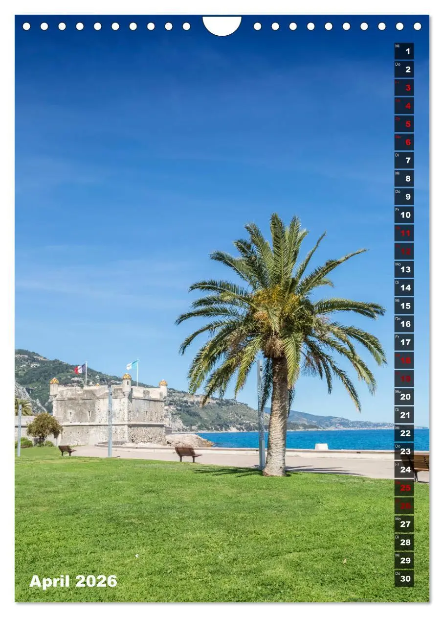 Bild: 9783516421934 | CÔTE D'AZUR Idyllische Orte (Wandkalender 2026 DIN A4 hoch),...