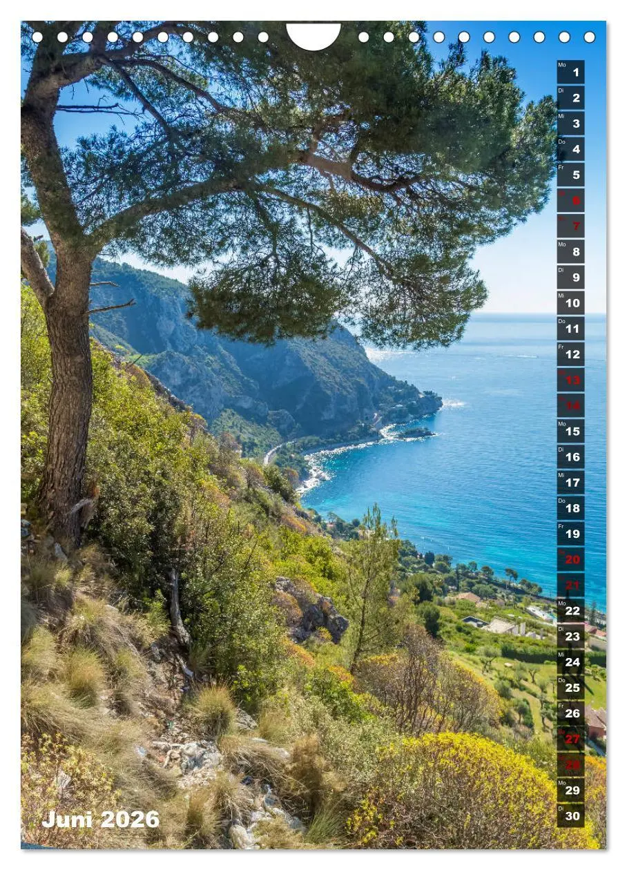 Bild: 9783516421934 | CÔTE D'AZUR Idyllische Orte (Wandkalender 2026 DIN A4 hoch),...