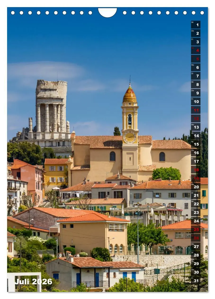 Bild: 9783516421934 | CÔTE D'AZUR Idyllische Orte (Wandkalender 2026 DIN A4 hoch),...