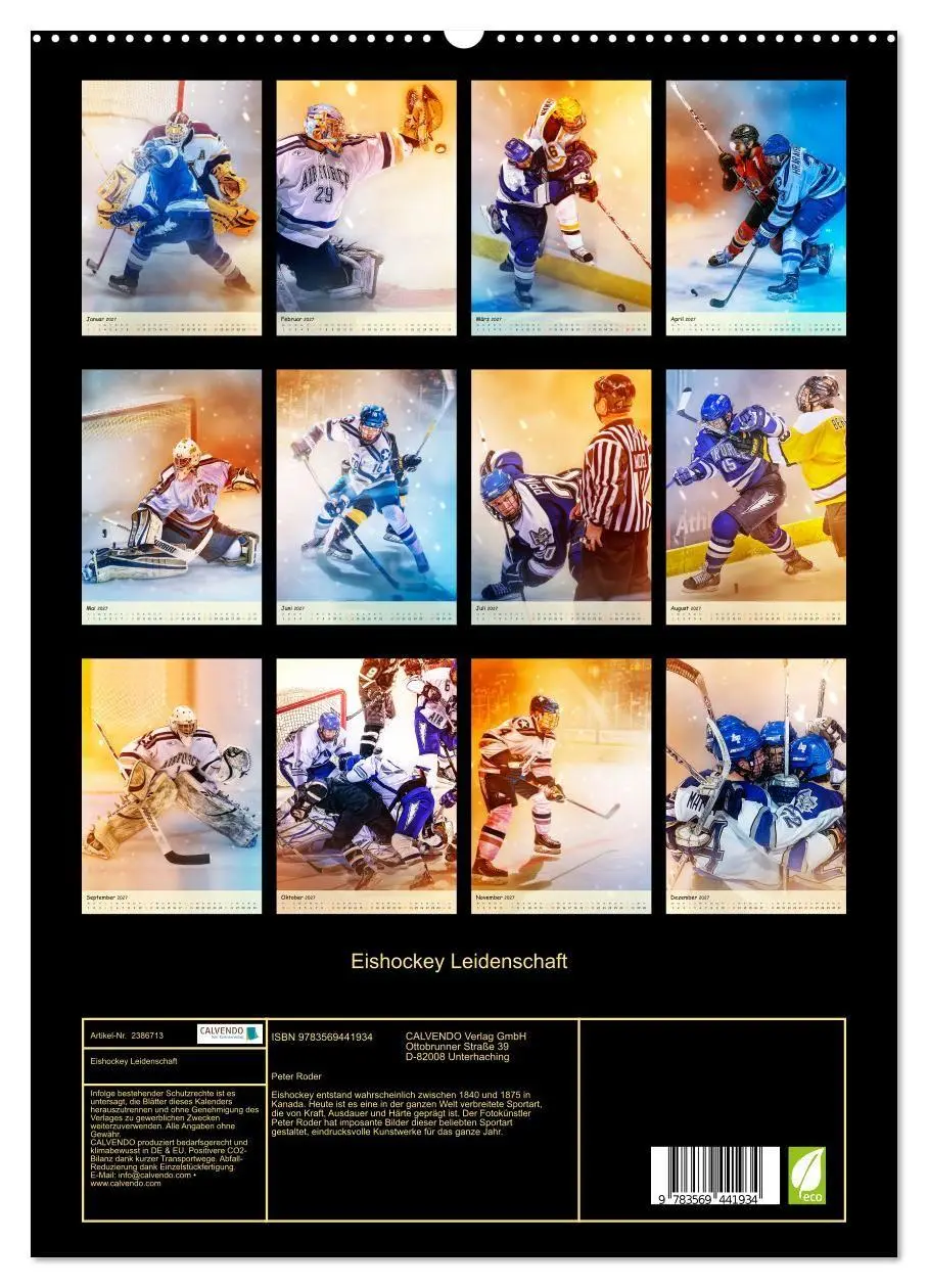 Bild: 9783569441934 | Eishockey Leidenschaft (hochwertiger Premium Wandkalender 2027 DIN...