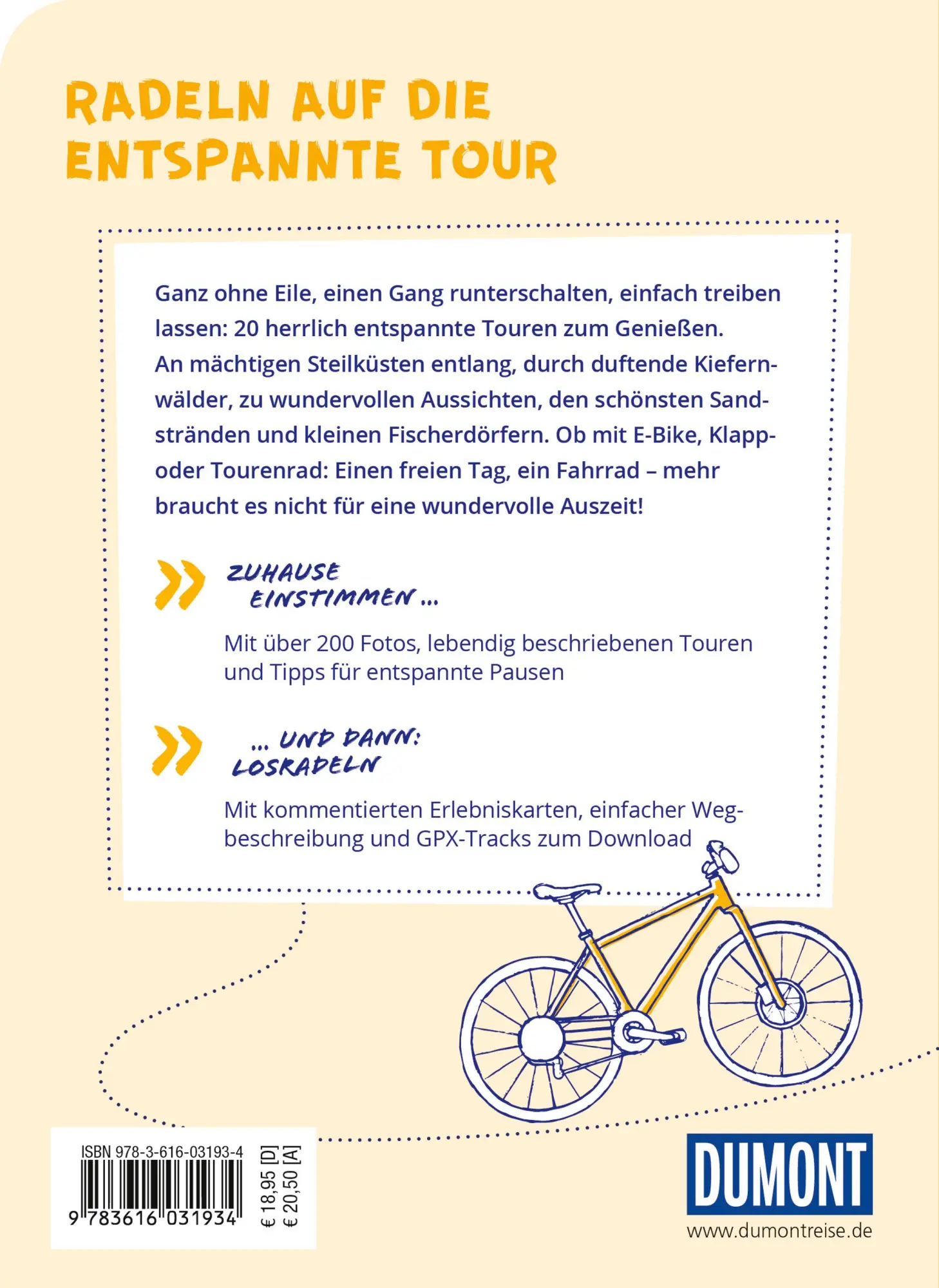 Rückseite: 9783616031934 | DUMONT Radelzeit an der Ostsee in Schleswig-Holstein | Tatjana Kennedy
