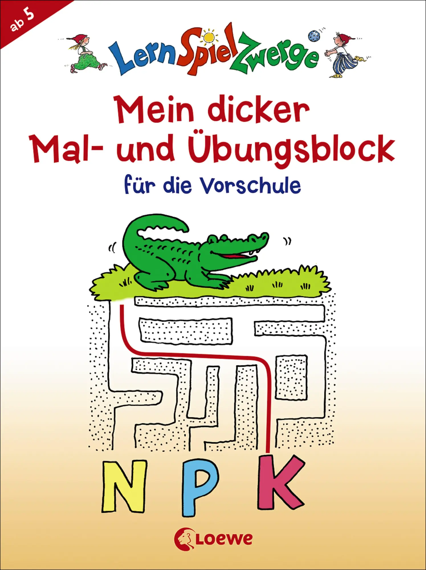 Cover: 9783743201934 | LernSpielZwerge - Mein dicker Mal- und Übungsblock für die Vorschule