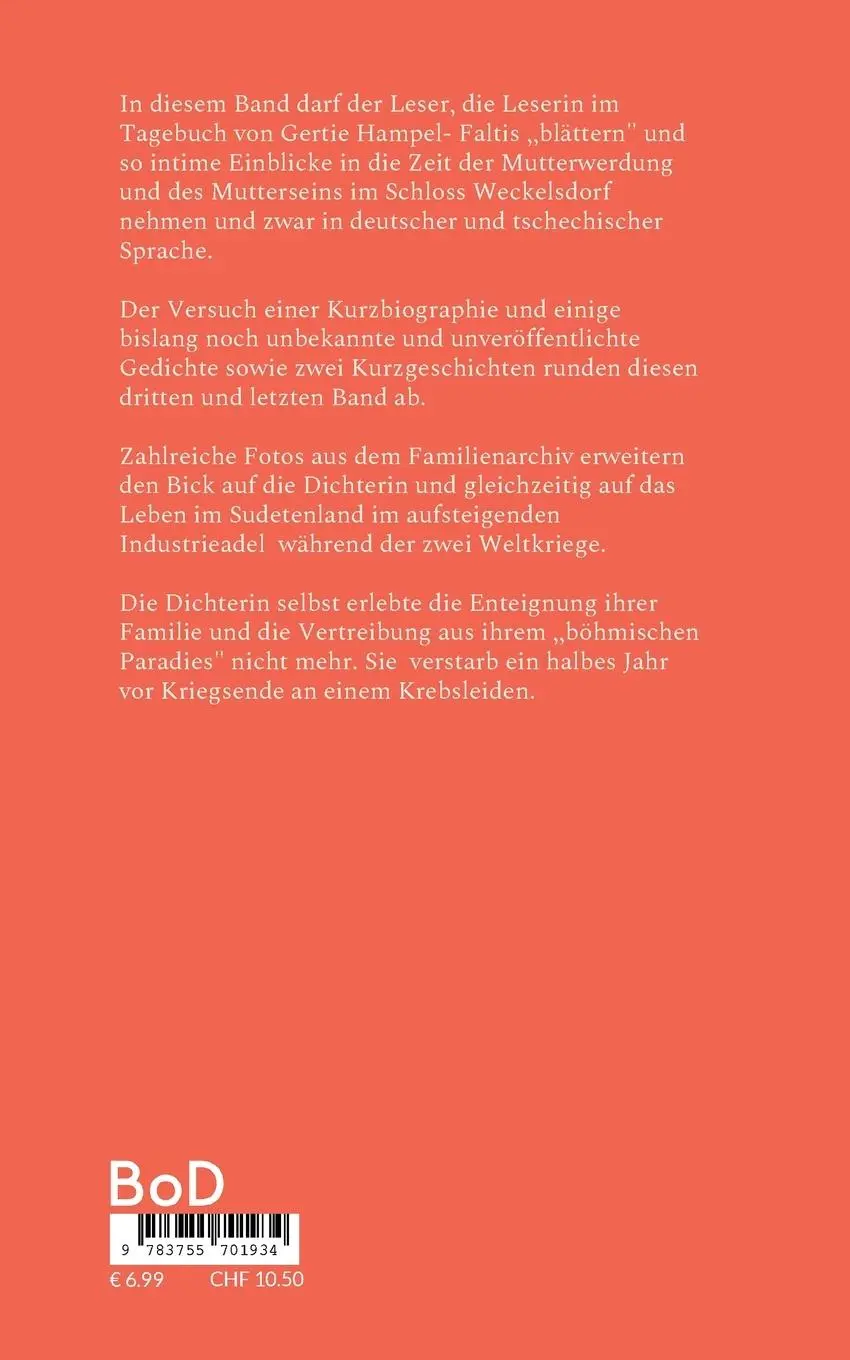 Rückseite: 9783755701934 | Tagebuch aus dem Schloss Weckelsdorf | Gertie Faltis | Taschenbuch