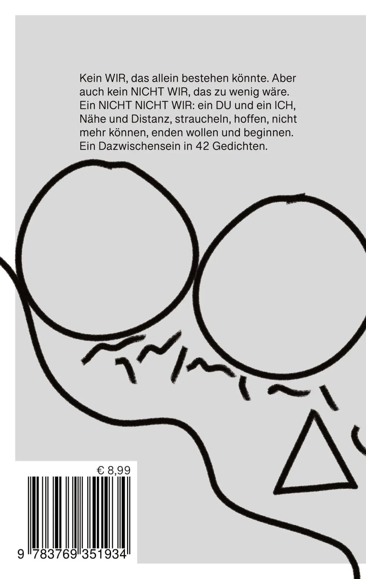 Rückseite: 9783769351934 | Nicht nicht wir | Liebeslyrik | Vivien Marie Rudek | Taschenbuch